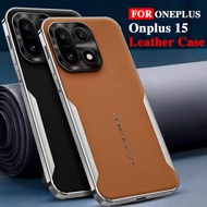 Luxury Leather Case For OPPO Oneplus 15 1+15 Oneplus15 5G Thin Painting Soft Silicone edge Cover