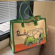 Túi Xách Canas Tote Bag HardBovttom Commutegr Dung Tích Lớn 9225 Túi Xách Vải Canvas Phong Cách Anh 