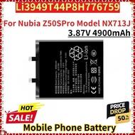 For Nubia Z50SPro Model NX713J Brand New Replacement Mobile Phone Battery 3.87V 4900mAh Li3949T44P8H