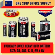 Eveready Battery / Bateri AAA / Battery AAA / Battery AA / Heavy Duty Battery / C / D / 6V / 9V
