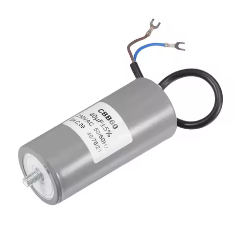 AC 250V 30uF 35uF 40uF 50uF CBB60 Motor Run Capacitor with Terminal M8 Fixing Stud for Air Compresso