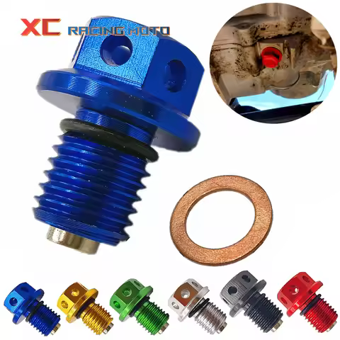 M12xP1.5 Magnetic Oil Drain Plug Bolt Screw For Yamaha WR250R WR250X Serow 250 YZF-R3 YZF-R25 MT-03 