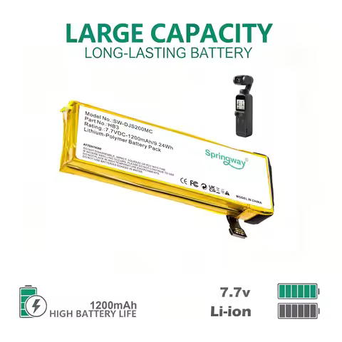 Springway Camera HB3 High Quality Battery For DJI OSMO POCKET 1 POCKET 2/POCKET 3 Series 2ICP5/22/65
