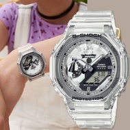 CASIO 卡西歐 G-SHOCK 40周年透明限量版透視機芯手錶 GMA-S2140RX-7A