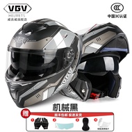 หมวกกันน็อค VGV 3C สำหรับผู้ชายและผู้หญิง หมวกกันน็อคแบบครอบเต็ม 2 กระจก หมวกกันน็อคแบบเปิดหน้า หมวก