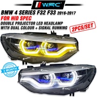 BMW 4 Series F32 F33 2016 - 2017 ( For HID Spec ) LCI Design Double Projector Led Headlamp With Dual