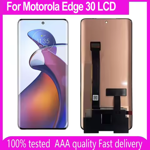 AMOLED For Motorola Edge 30 LCD Display Touch Panel Screen Digitizer Assembly For Moto Edge30 XT2203