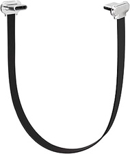 Right Angle USB C Short Flat Cable Dual Angle USB C Male to Male PD 65W Fast Charge Data Cord for Po