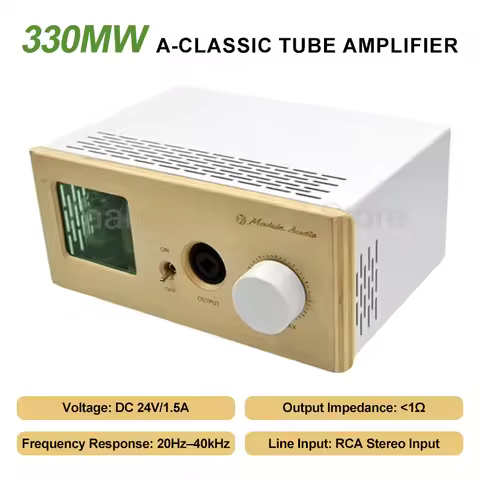 330mW Tube Amplifier 1ohm HiFi A-Class Amp 16-600 Ohms Amplifiers 3.5/6.5mm RCA Amplifiers For Headp