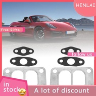 henlai Turbo Gasket Set  Mounting Kit Easy Installation 2 Pcs Metal Alloy Paper Turbocharger for HX3