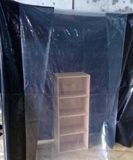 鍍鉻架 層架 黑色+透明 鐵力士架 貨架 雙色 特殊 陰陽 防塵套 收納架 波浪架 置物架 櫥櫃 衣櫃 (訂製訂做品)