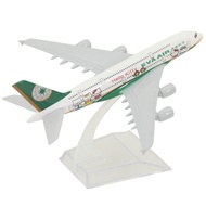 Solid Alloy Airplane Model Airplane Guest A380 EVA Airlines HELLO KITTY Painted Airplane Model Airpl