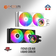 ID Cooling FX240 LCD Custom Display Black | White AIO Liquid CPU Cooler