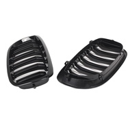 Blesiya กันชนหน้าส่วนบนกระจังหน้าเคลือบดำ BMW ซ้ายขวาสำหรับ BMW E46 Coupe 2003-2006อะไหล่ซ่อมดึงสีดำ