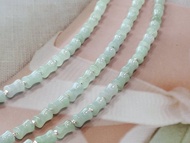 翡翠竹節純銀手鏈