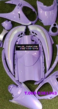 New....... Warna Baru Cover Body Halus Sepaket Full Motor Scoopy Karbu Lama Tahun 2010 Ungu Taro
