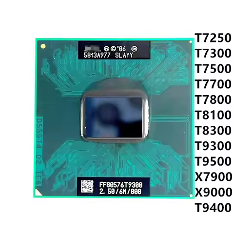 T9400 X9000 7900 T7500 T7700 T7800 8100 T8300 T9300 T9500 Laptop CPU