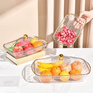 Transparent Buffet Food Tray with Cover Buffet Tray Set Dish Tray with Cover Food Container Biscuit 