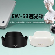 EW-53 Hood for Canon 15-45 18-45 Lens R50 R10 M50 R100 Camera 49UV Lens