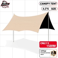 READYSTOCK🔥4.5x6M Camping Tent Flysheet Full Set Waterproof BIG Flysheet Sunshade Flysheet Camping C