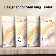 For Samsung Tab S7FE case High quality colourful rainbow pattern Samsung tablet case for Samsung Tab S8+/S7+ S8/S7 11 Tab S9FE S9 S9+ A8/A7 Double-sided colouring