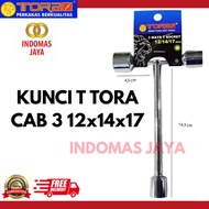 MATA TORA 3-Way T-Socket Wrench 12, 14, 17 MM - T Socket Wrench 3 Ways