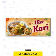 ✨READY DESIGN✨ BANNER MEE KARI - PENIAGA KEDAI / GERAI / MAKANAN (A1-AB007)