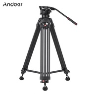 Andoer D1801 Professional Photography Tripod Stand Aluminium Alloy with 360ｰ Panorama Fluid Hydrauli