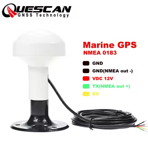 Quescan GPS17 12V Marine NMEA0183 GPS Antenna Garmin GPSMAP Raymarine Lowrance NMEA 0183 GPS QZSS WA