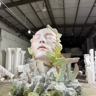 Custom Outdoor Figure Mall Internet Selebriti Gentian Kaca Daftar Masuk Besar IP Figurine Maskot Kar