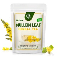 Mullein Leaf Tea Bags Herbal Lung Cleansing Breathing Cough Relieve Tea 28 Day