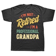 Funny Fathers Day Retired Grandpa T Shirts Summer Style Graphic Cotton Streetwear Short Sleeve Birthday Gifts T-shirt Men XS-4XL-5XL-6XL