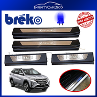 Blue LED BREKO Door Side Sill Step Plate for Perodua Aruz