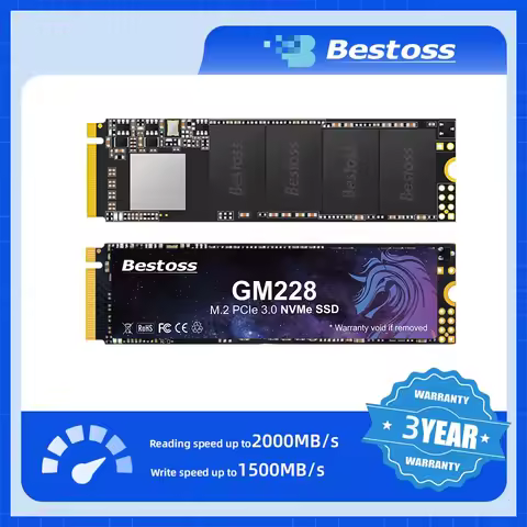 Bestoss M.2 NVMe PCIe 3.0 128GB 256GB 512GB 1TB Internal Hard Drive SSD For Laptop Desktop