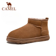 CAMEL Men's Shoes Thickened Velvet Heightened Round Toe Classic Warm Snow Boots