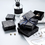 Black Galaxy Door Small Gift Box Sponge Paper Bag Jewelry Ring Box Bracelet Necklace Rings Earrings Kotak