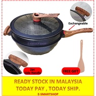 KATA WOK 32cm Granite Stone Non-Stick Frying Pan