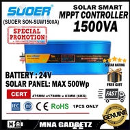 SUOER HYBRID INVERTER  24V 220V 1500VA hybrid solar power inverter with mppt charge controller (READ
