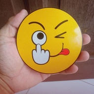 Car wiper, Emot wiper, emoji wiper sticker, emoticon wiper, emoji wiper. 1pcs