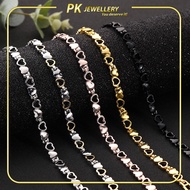 Gelang Tangan Bracelet  Emas Korea Emas Bangkok Gelang Lelaki Gelang Perempuan Bangles Besi Stainles
