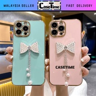 OPPO F11 Pro A18 A38 A58 4G A60 A73 2020 A78 A79 A98 5G electroplated pearl ribbon soft case casing 
