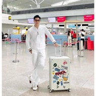 [Sbaestore] Genuine ADIDAS Suitcase - 21inch/24inch/29inch - WHITE