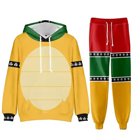 Super Brothers Bowser Cosplay Costume for Men Women Pants Hoodies Harajuku Streetwear Fashion 3D Pri