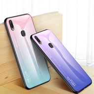 Hello Glass Case For VIVO Y95 VIVO Y91 Y91i VIVO Y91C VIVO Y1S VIVO Y83 Y81 VIVO Y85 VIVO Y71 VIVO Y67 Phone Case Luxury Colorful Rainbow Gradient Tempered Glass Back Cover