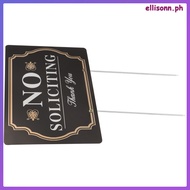 No Soliciting Sign Yard Stake House Yard Stake No Solicitors Sign for Front Yard  ellisonn