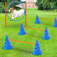 Dog Agility Hurdle Set Medium Large Dog Training Bars Outdoor Obedience Sports Dog Game Exercise Tra