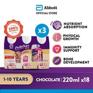 [Bundle of 3] PediaSure® Gold with PeptiGroᵀᴹ Ready-to-Drink (RTD) - Premium Chocolate, 6 x 220ml
