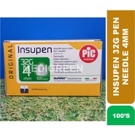 PIC Solution Insupen 32G Insulin Pen Needle 4MM (100PCS) (EXP: 09/29)