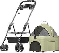 Pet Stroller Strolling Cart for Small Medium Cats Dogs 3-in-1 Waterproof Puppy Strollers Travel Carr