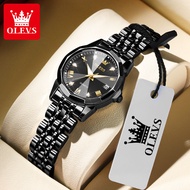 OLEVS Watch For Women Original Waterproof 2024 New Stainless steel strap Casual luminous Fashion Qua